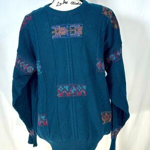 Vintage Gaeltarra Sweater Mens Sz 42 Large Ireland Wool Classic 80’s Winter